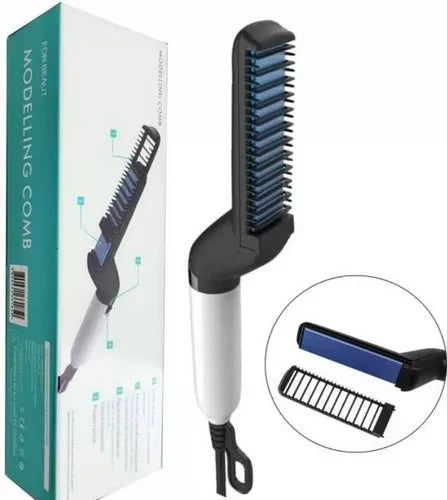 Plancha Cepillo Para Hombre Alisa Y Pein